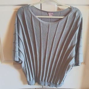 Chico's shimmery light teal sweater (size 2 in Chico's size)